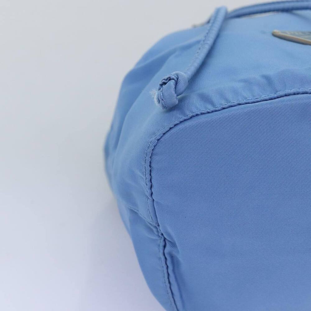 Prada Drawstring Pouch Nylon Light Blue Auth 75006 - image 7